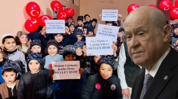 Türkmen çocuklarından Devlet Bahçeli’ye anlamlı doğum günü kutlaması