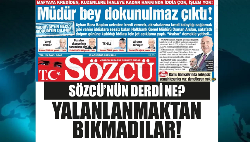 Sözcü gazetesi Halkbank’a taktı! Banka yalanlamaktan bıktı