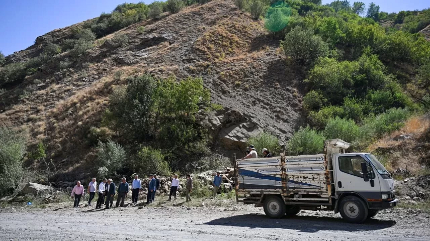 Kayalık alandan düşen 334 küçükbaş hayvan telef oldu